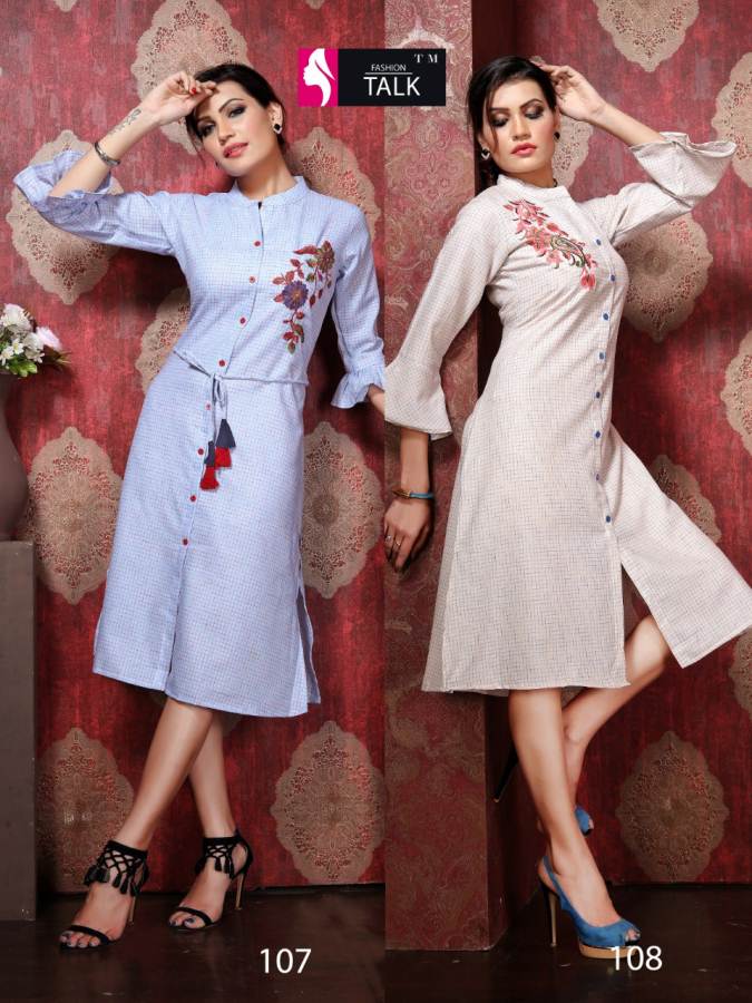 Ft Chekkar Vol 1 Cotton Linen Stylish Kurti Collection