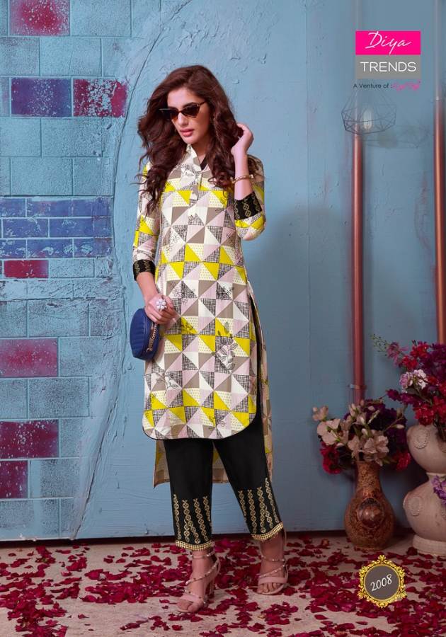 Globus City Vol 2 By Diya Trends Designer Kurti With Shrug Bottom Collection