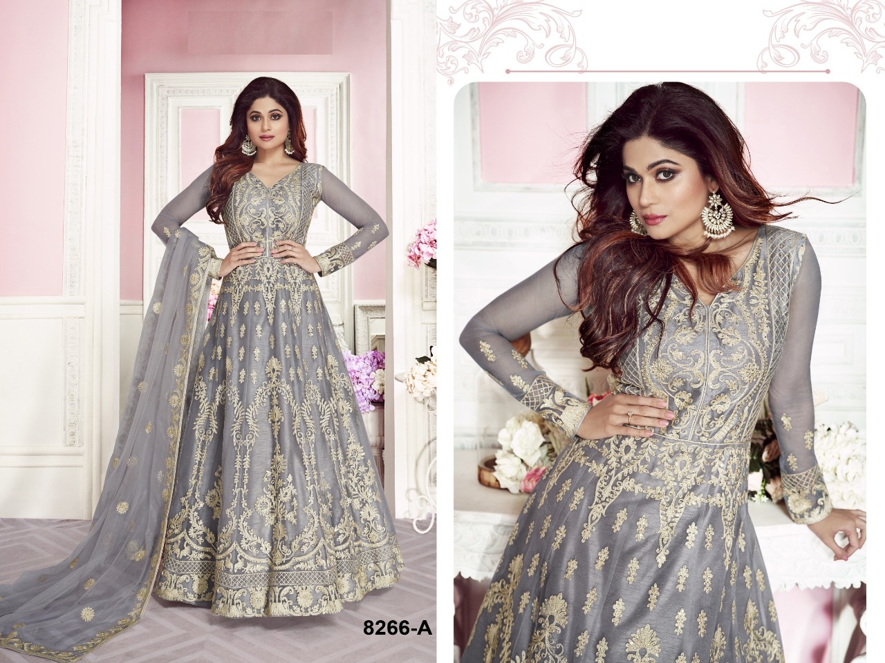 Gulkand Sufian 8266 Colors Designer Embroiderd Salwar Suits Catalogue