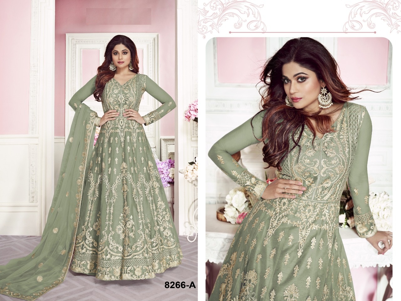 Gulkand Sufian 8266 Colors Designer Embroiderd Salwar Suits Catalogue