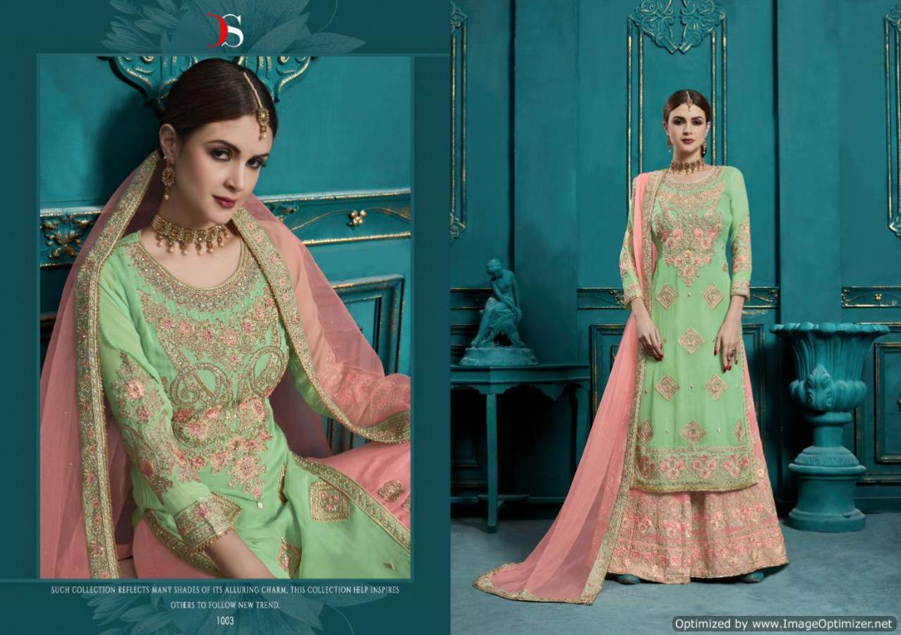 Hannah By Deepsy Real Georgette Embroidered Salwar Suits Collection