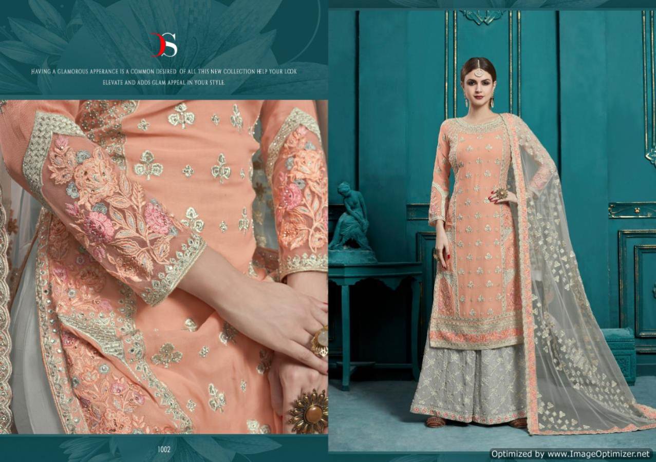 Hannah By Deepsy Real Georgette Embroidered Salwar Suits Collection