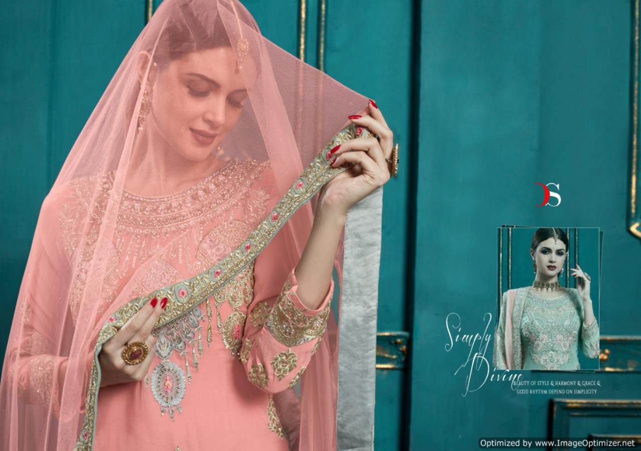 Hannah By Deepsy Real Georgette Embroidered Salwar Suits Collection