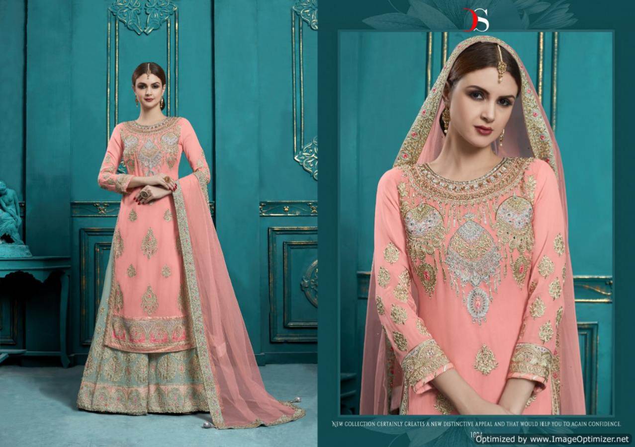Hannah By Deepsy Real Georgette Embroidered Salwar Suits Collection