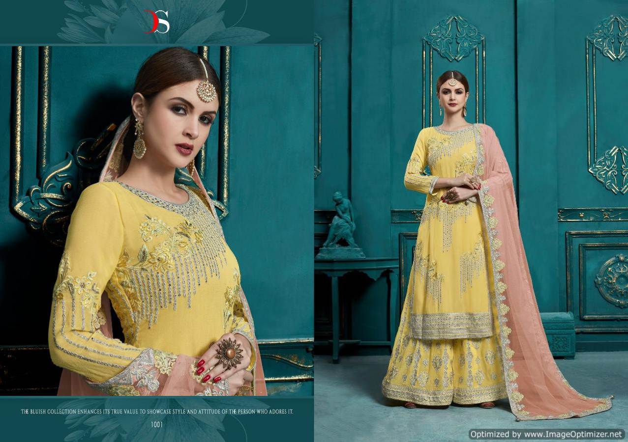 Hannah By Deepsy Real Georgette Embroidered Salwar Suits Collection