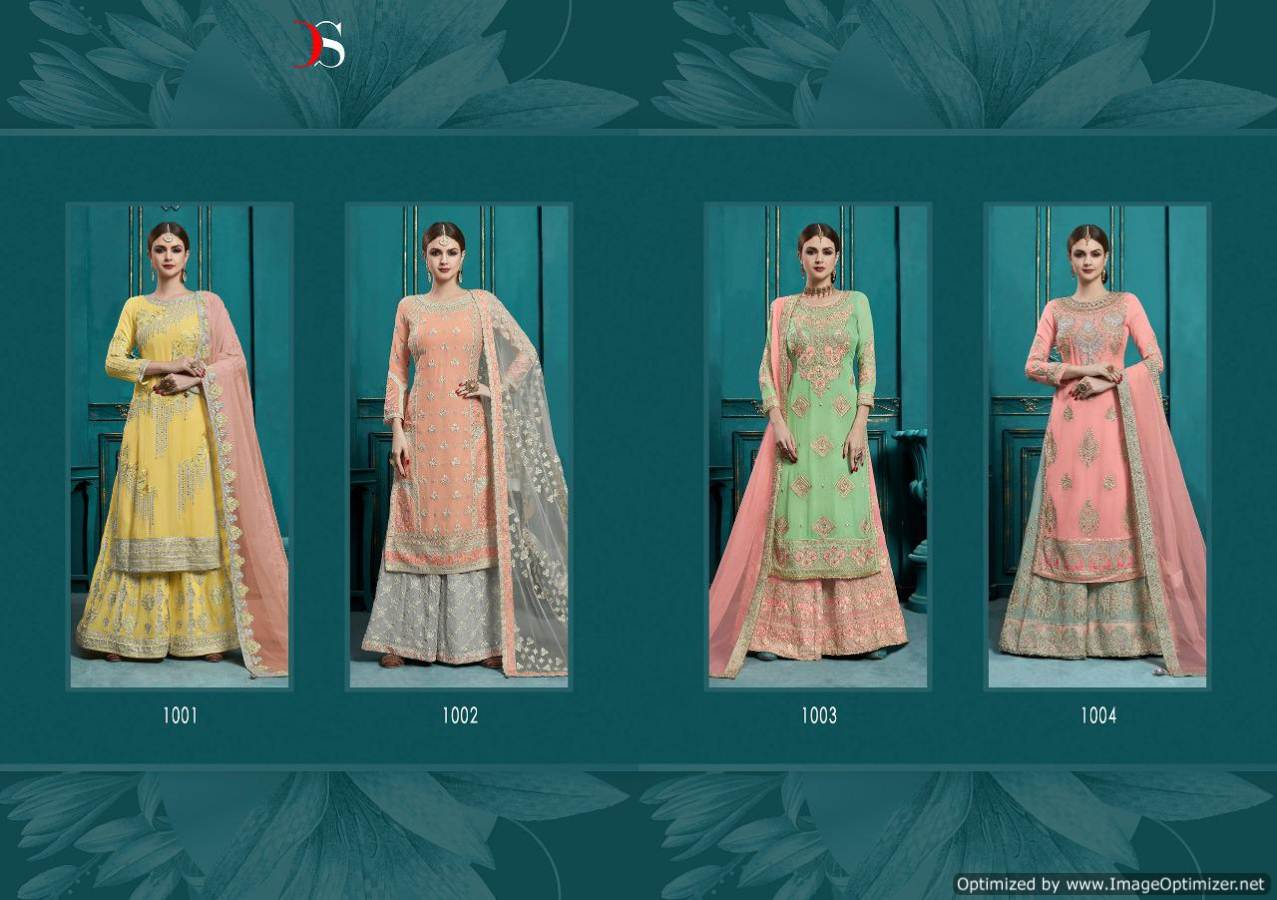 Hannah By Deepsy Real Georgette Embroidered Salwar Suits Collection