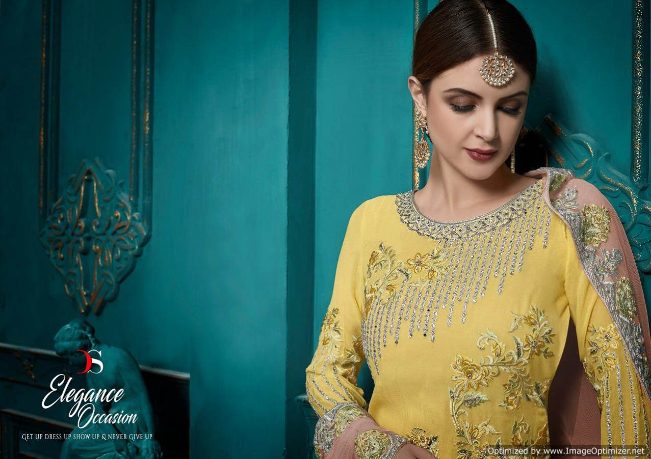 Hannah By Deepsy Real Georgette Embroidered Salwar Suits Collection