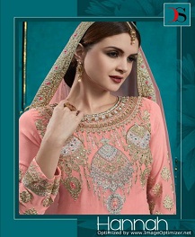 Hannah By Deepsy Real Georgette Embroidered Salwar Suits Collection