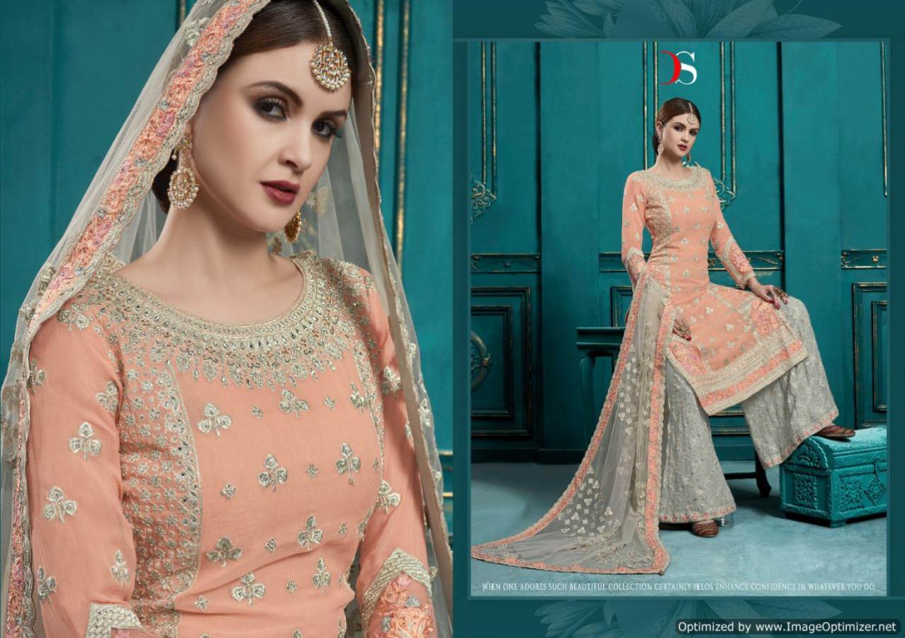 Hannah By Deepsy Real Georgette Embroidered Salwar Suits Collection