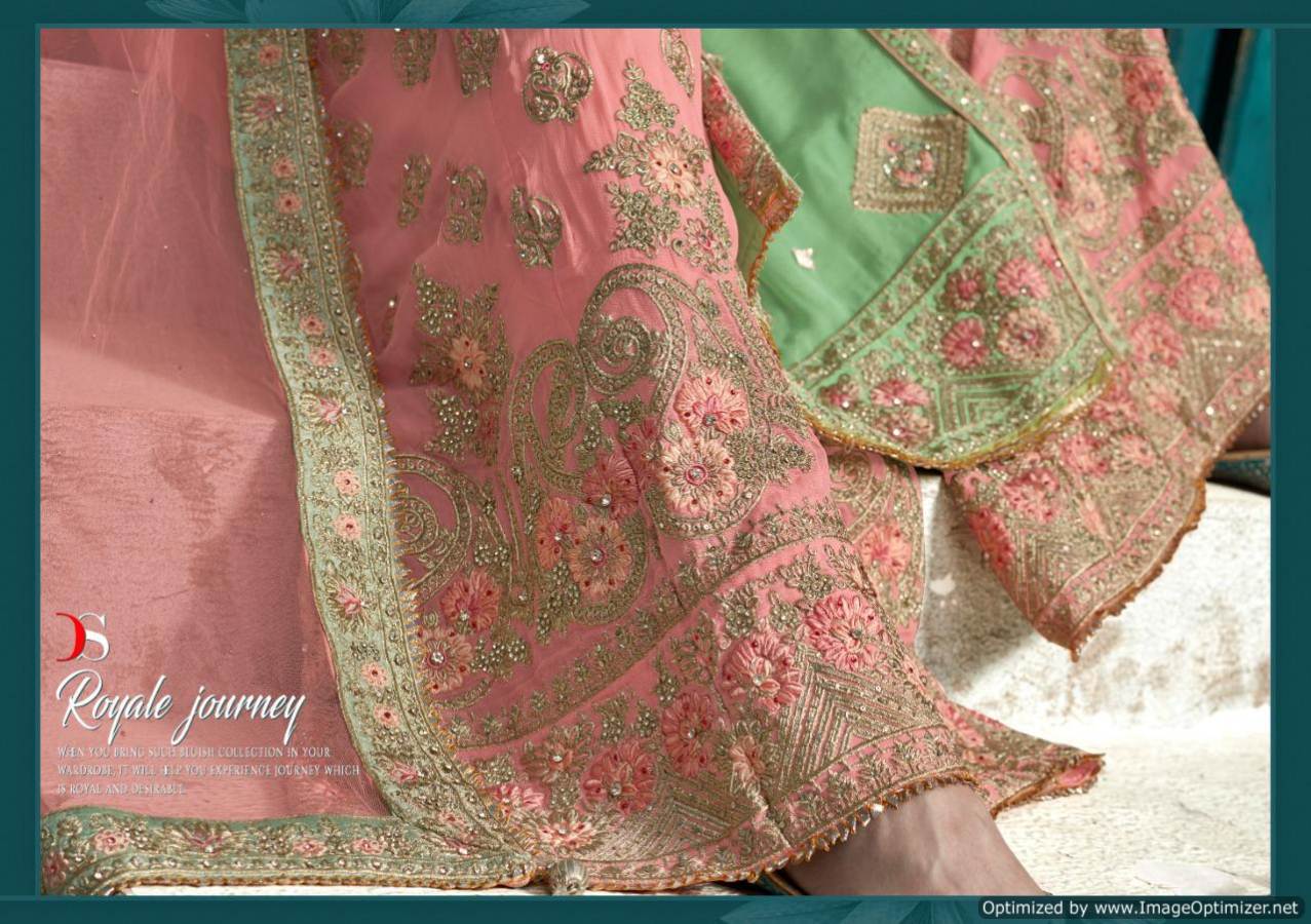 Hannah By Deepsy Real Georgette Embroidered Salwar Suits Collection