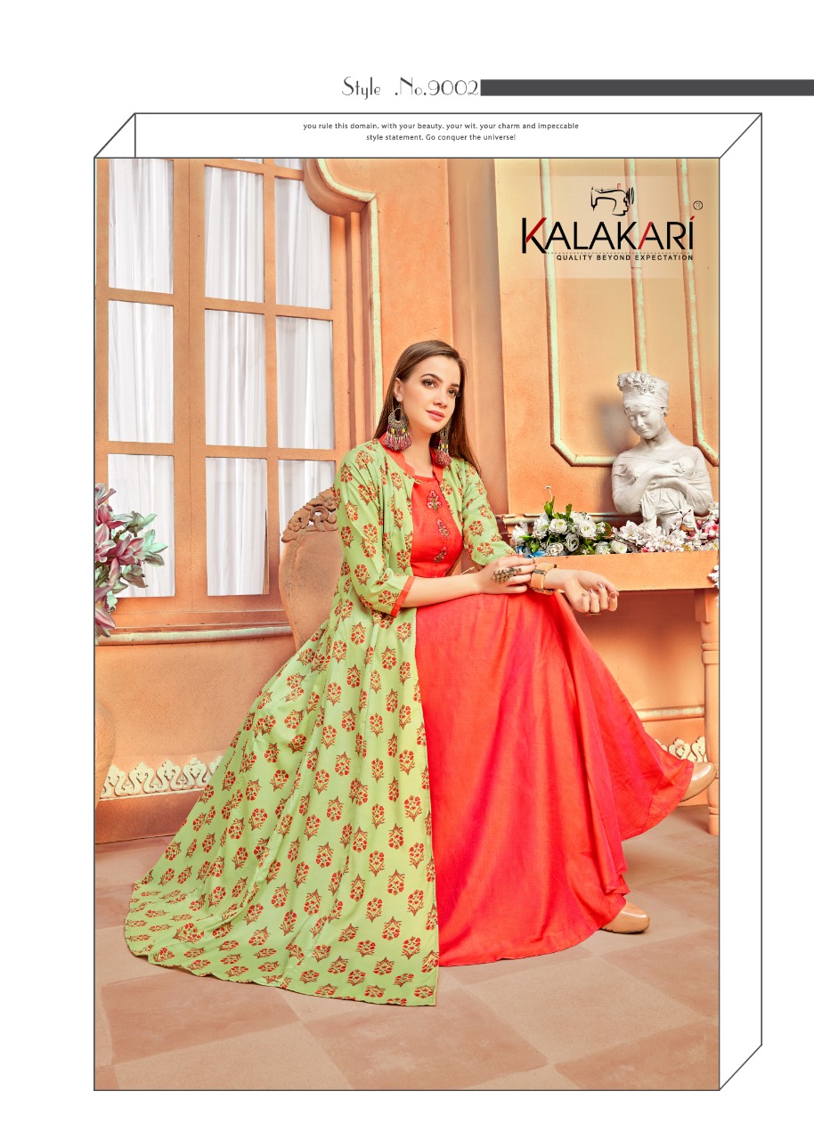Kalakari By Trendz Vol 9 Designer Shrug Style Kurti Collection