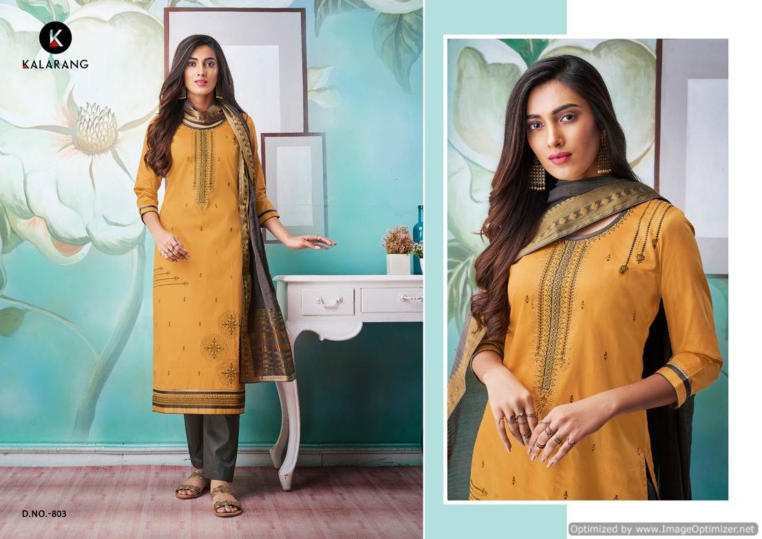 Kalarang  Present Amrut Vol 2 Pure Jam Silk Cotton Dress Material Collection