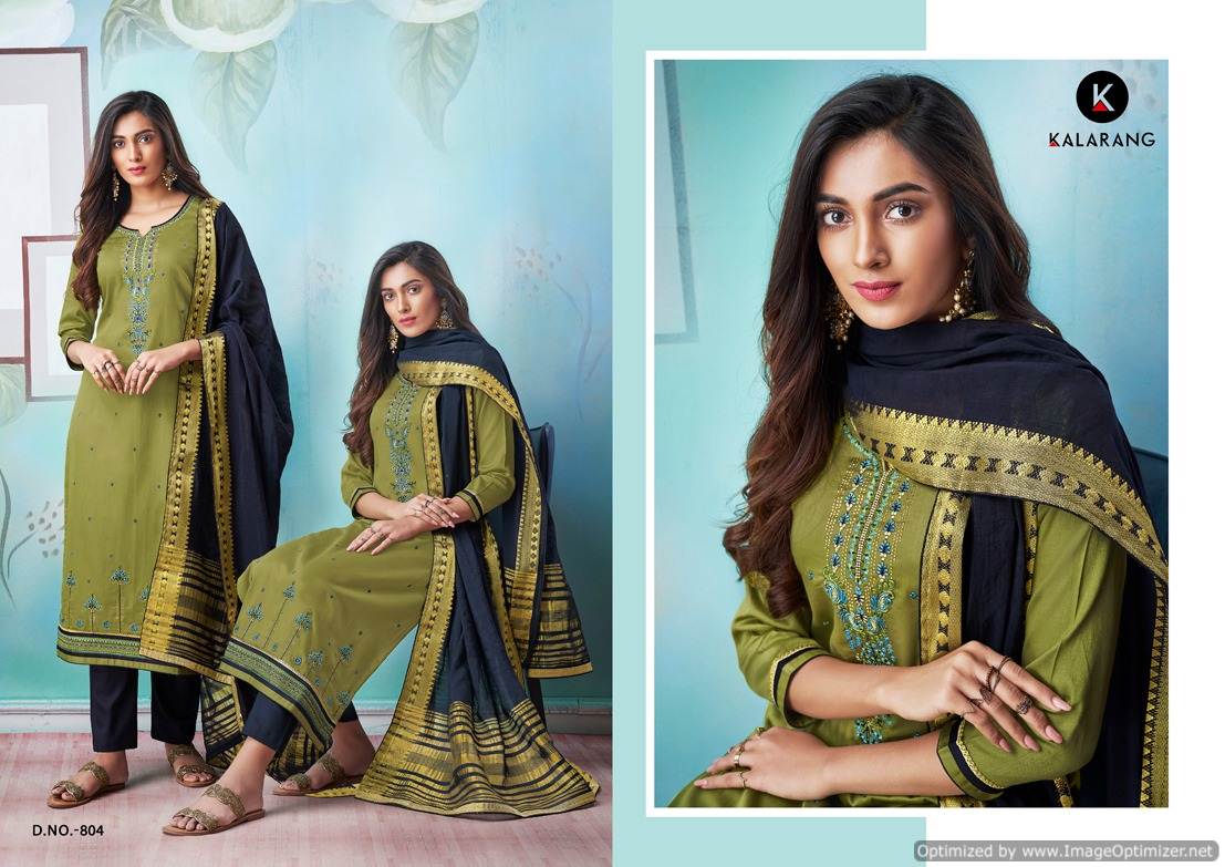 Kalarang  Present Amrut Vol 2 Pure Jam Silk Cotton Dress Material Collection