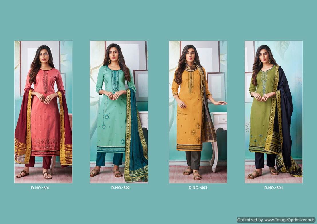 Kalarang  Present Amrut Vol 2 Pure Jam Silk Cotton Dress Material Collection