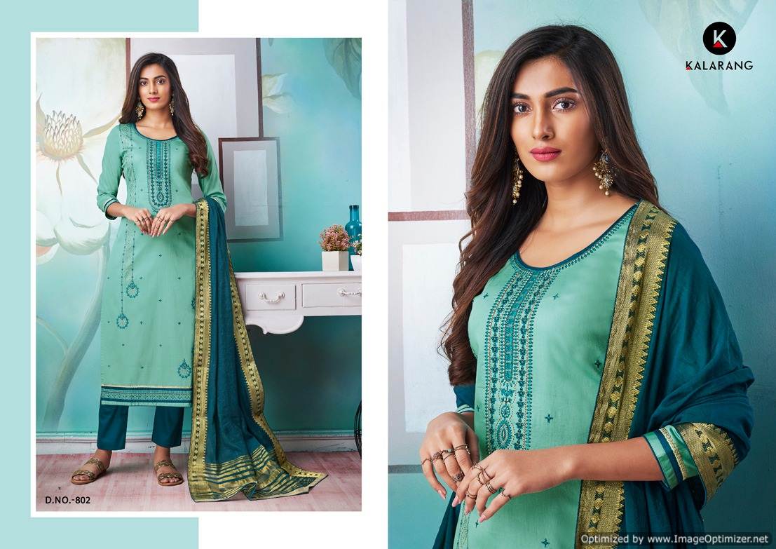 Kalarang  Present Amrut Vol 2 Pure Jam Silk Cotton Dress Material Collection