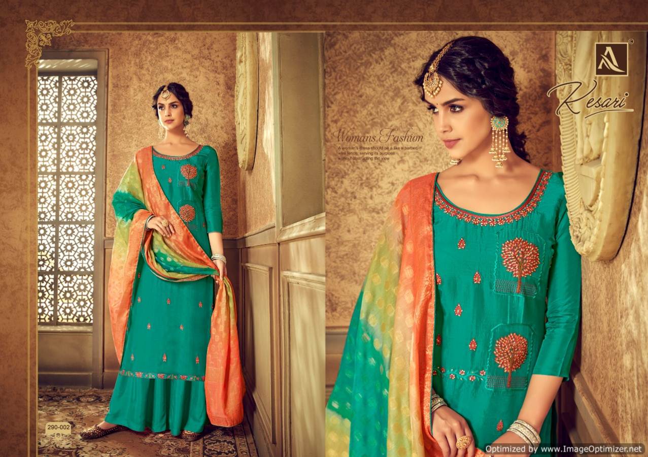 Kesari Present Alok Pure Viscose Upada Designer Dress Material