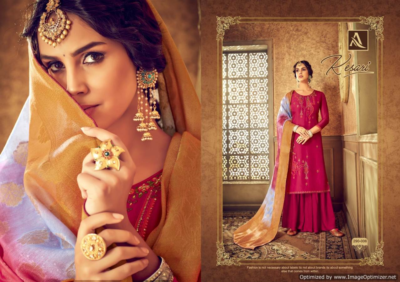 Kesari Present Alok Pure Viscose Upada Designer Dress Material