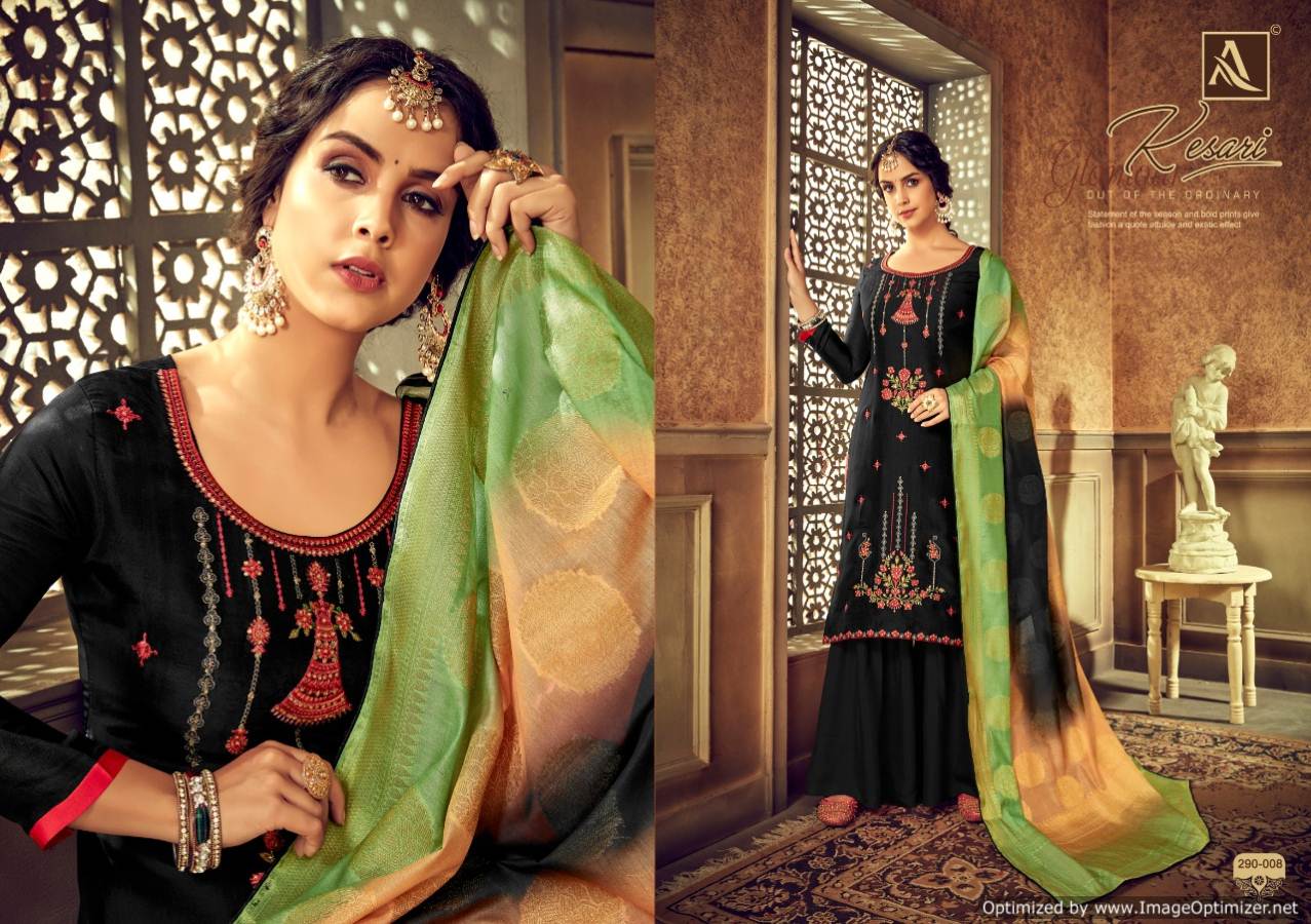 Kesari Present Alok Pure Viscose Upada Designer Dress Material