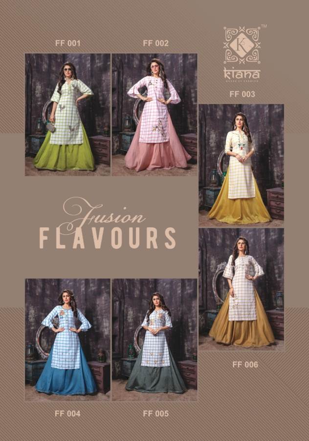 Kiana Fusion Flavours Kurtis And Bottom Special Navratri Collection