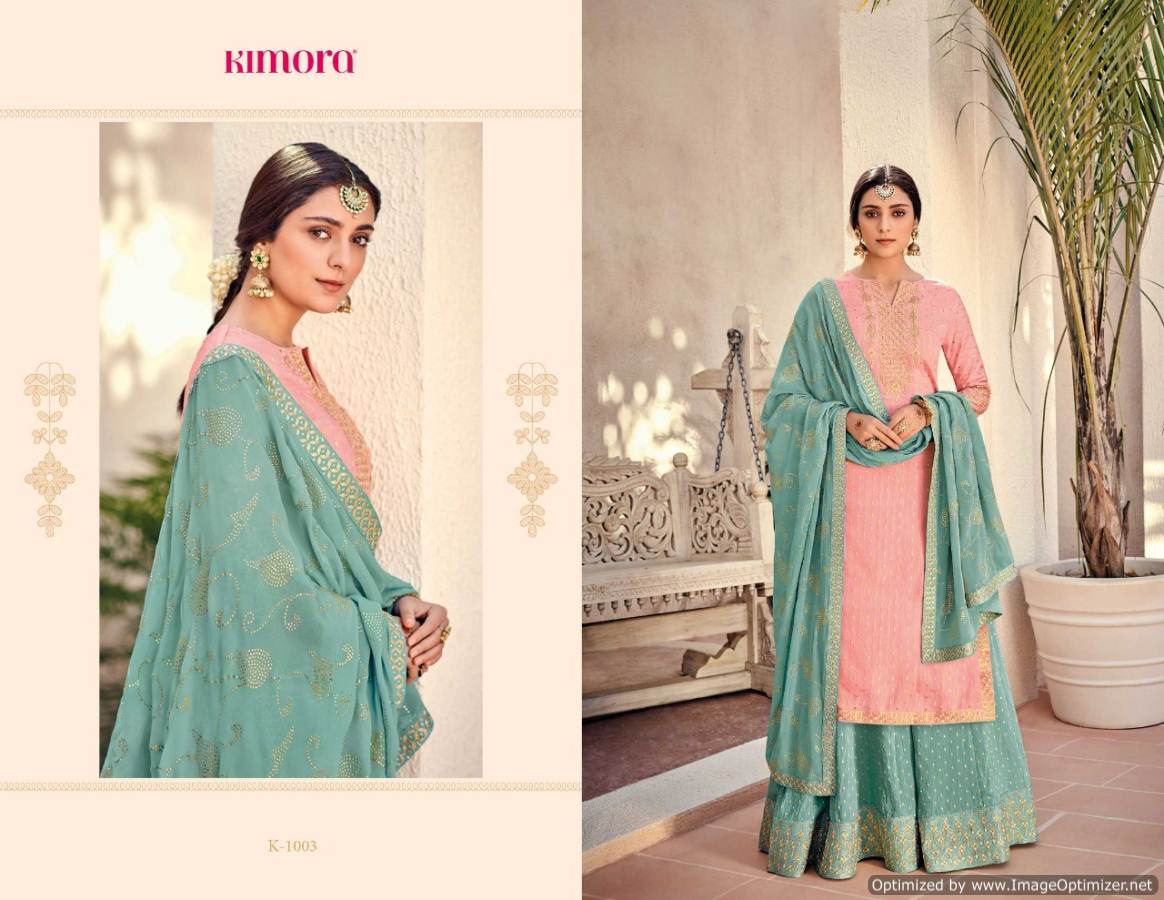 Kimora Vol 10 Pure Silk With Heavy Embroidery Salwar Suits Collection