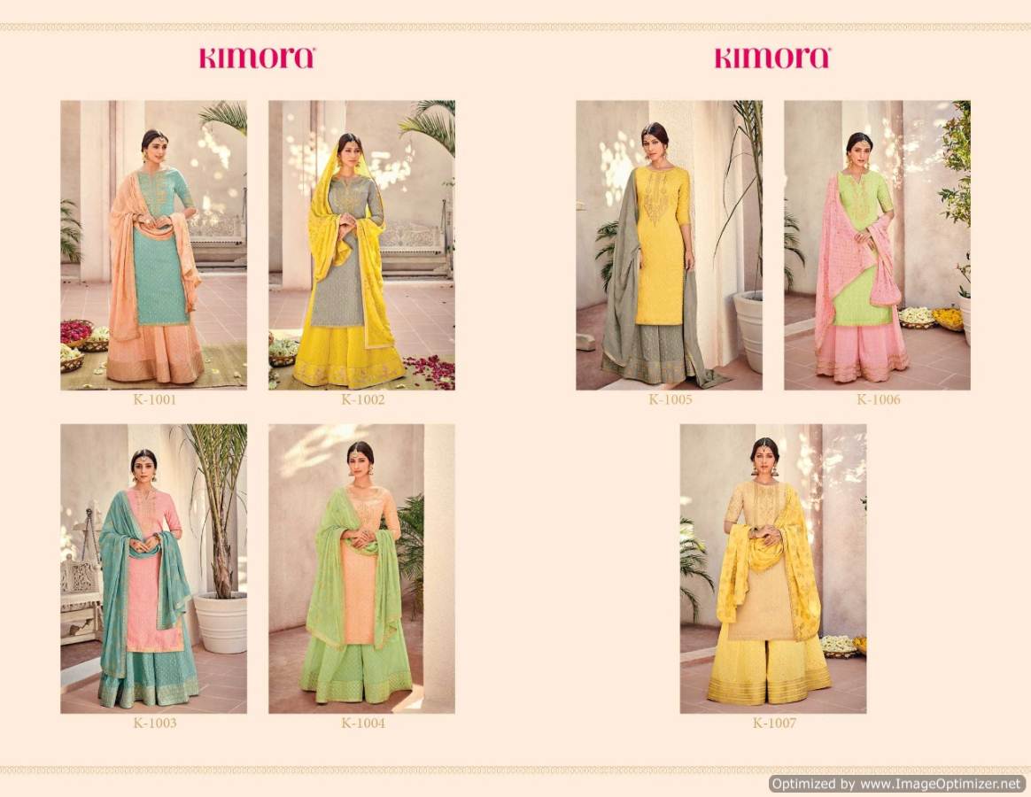 Kimora Vol 10 Pure Silk With Heavy Embroidery Salwar Suits Collection