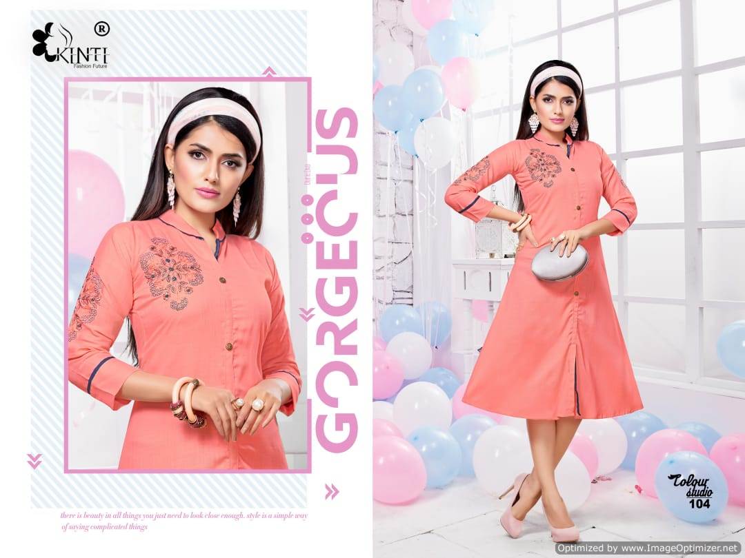 Kinti By Colour Studio Heavy Rayon Kurti Collection