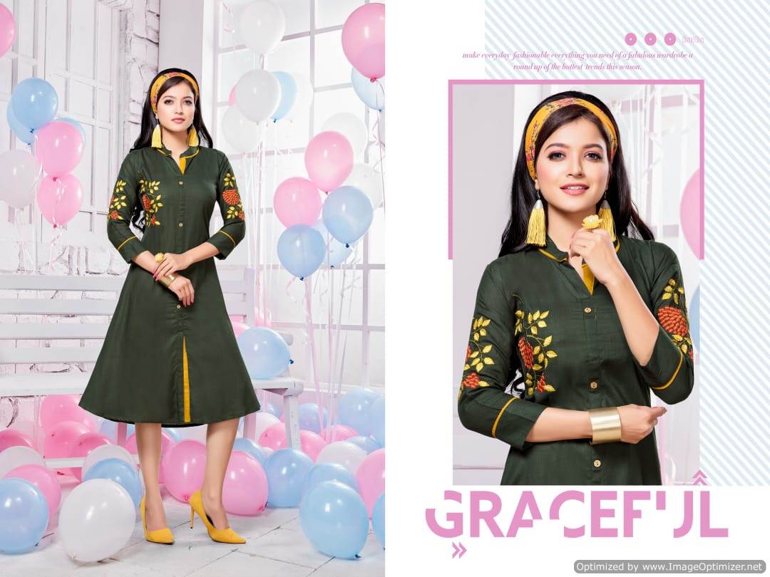 Kinti By Colour Studio Heavy Rayon Kurti Collection