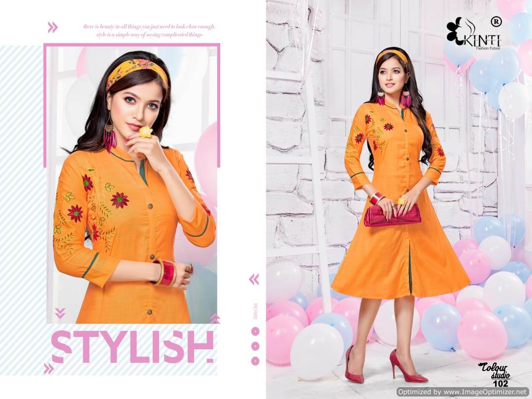 Kinti By Colour Studio Heavy Rayon Kurti Collection