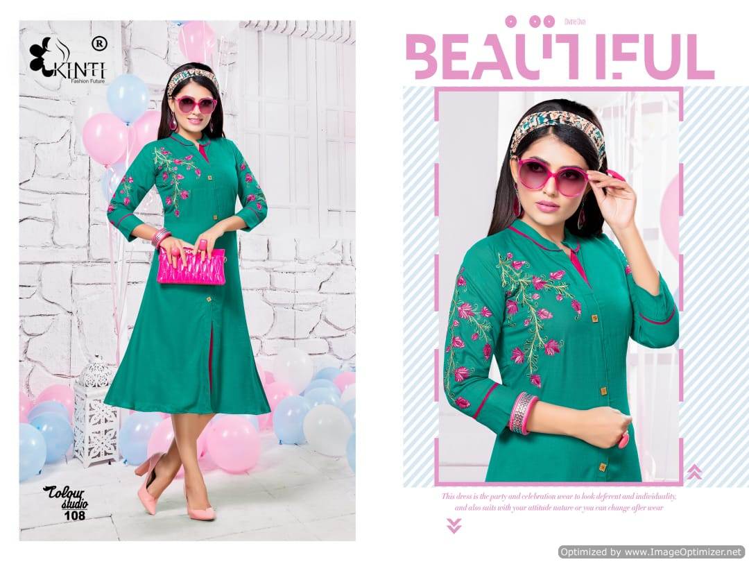 Kinti By Colour Studio Heavy Rayon Kurti Collection