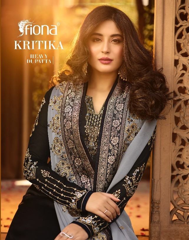 Kritika By  Fiona Heavy Dupatta  Designer Salwar Suits Catalogue