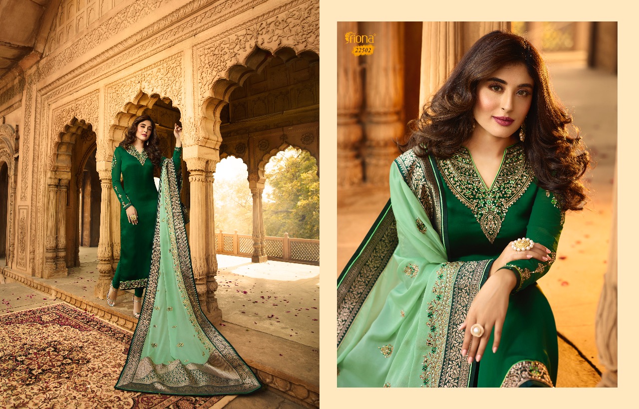 Kritika By  Fiona Heavy Dupatta  Designer Salwar Suits Catalogue