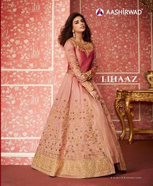 Lihaaz By Aashirwad  Designer Embroidered Silk Wedding Dress Collection