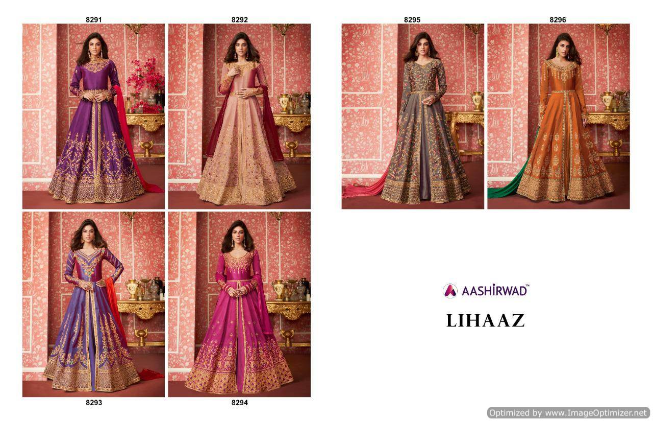 Lihaaz By Aashirwad  Designer Embroidered Silk Wedding Dress Collection
