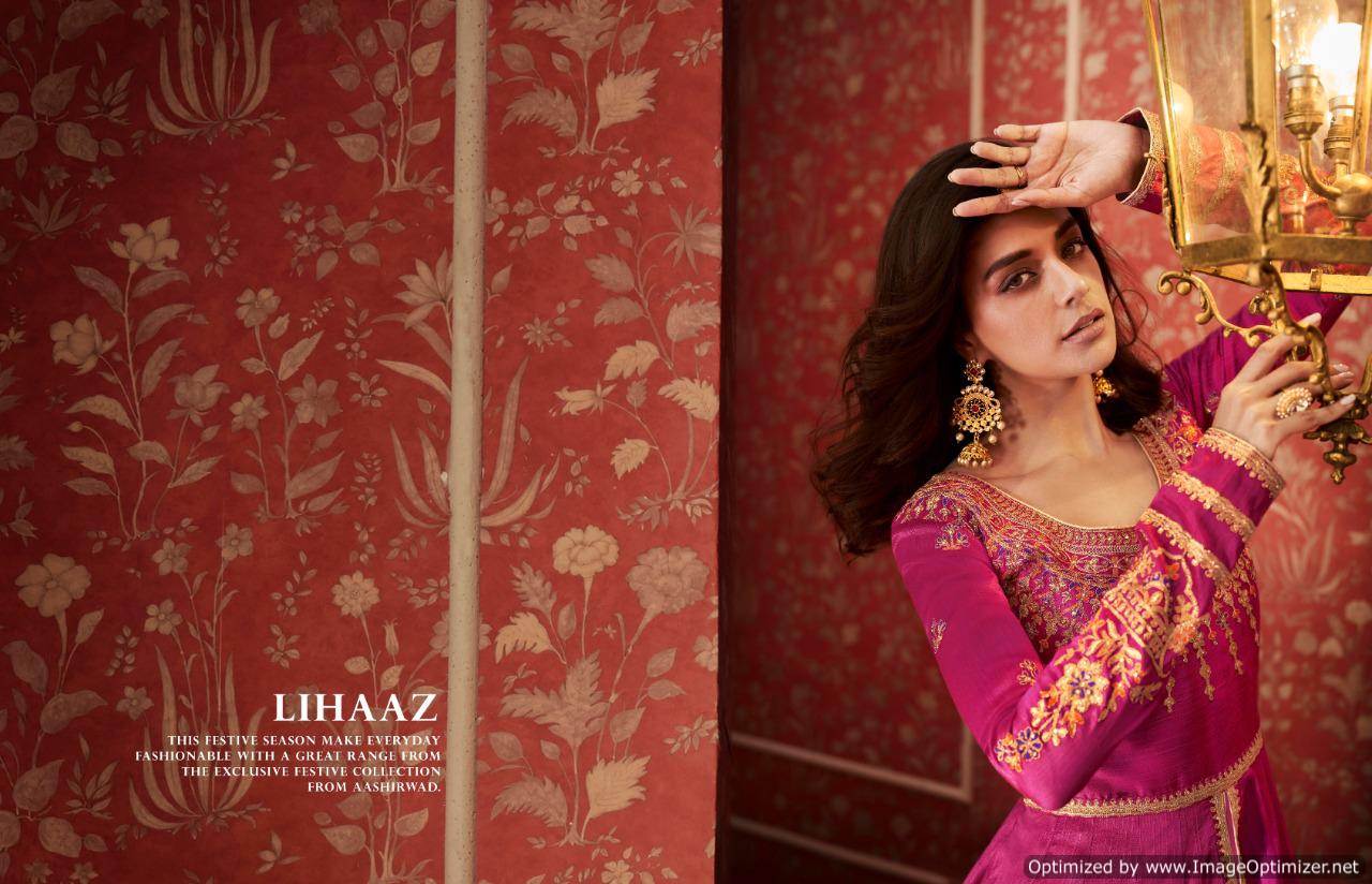 Lihaaz By Aashirwad  Designer Embroidered Silk Wedding Dress Collection