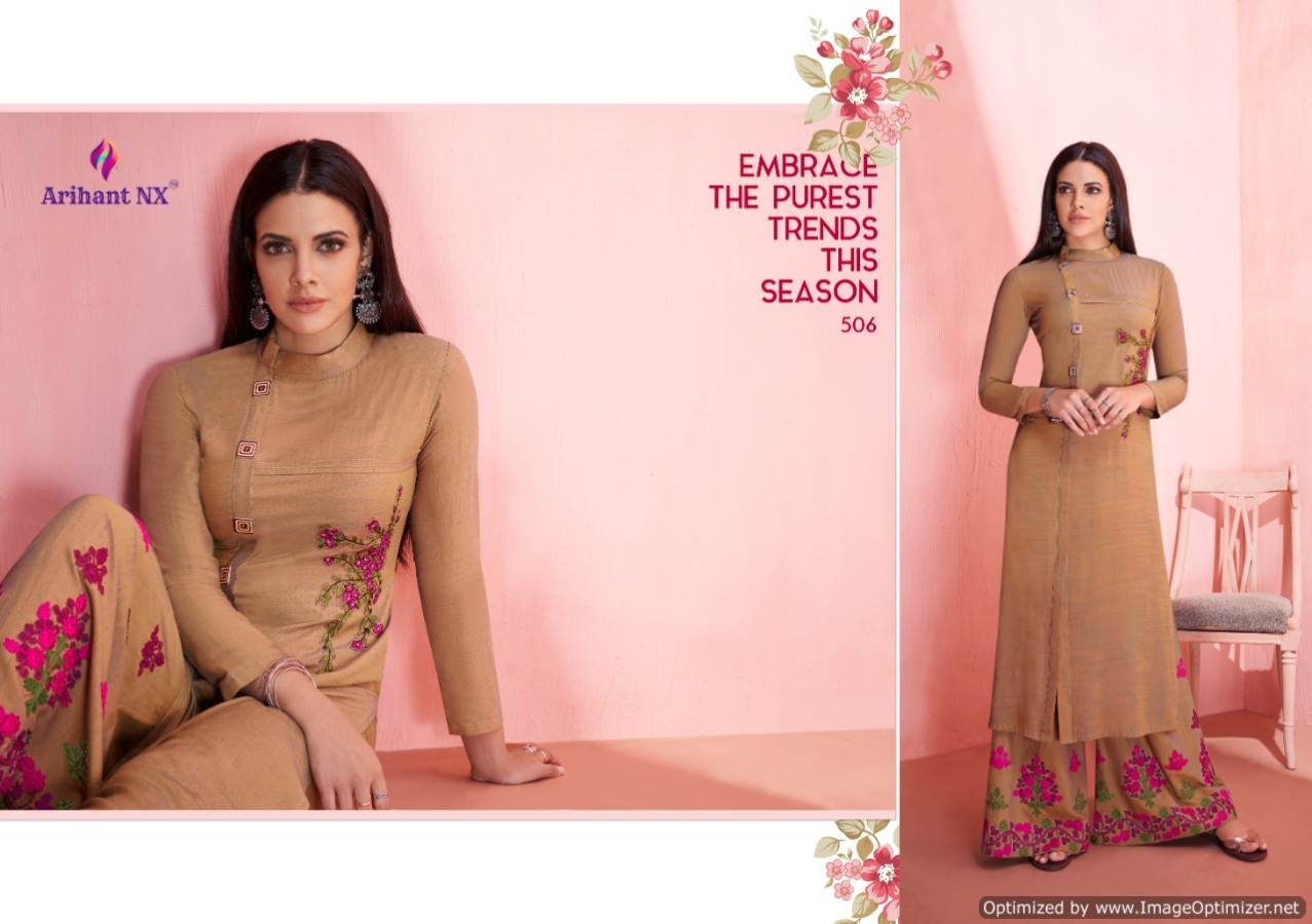 Lihaz By Arihant Heavy Rayon Designer Kurti With Palazzo Catalogue