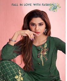 Lihaz By Arihant Heavy Rayon Designer Kurti With Palazzo Catalogue