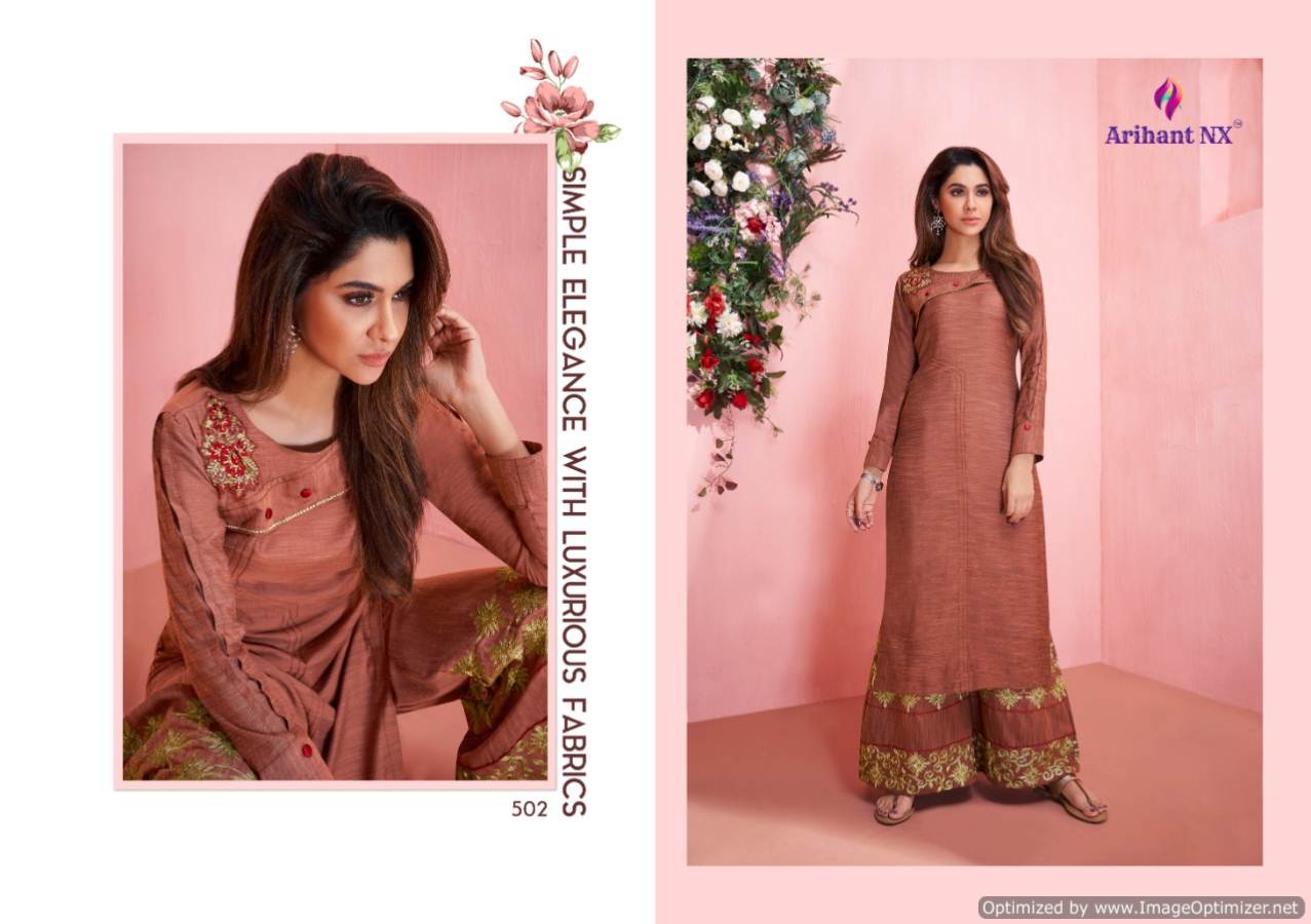 Lihaz By Arihant Heavy Rayon Designer Kurti With Palazzo Catalogue