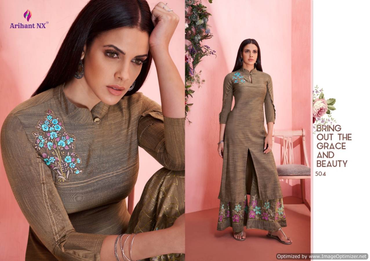Lihaz By Arihant Heavy Rayon Designer Kurti With Palazzo Catalogue