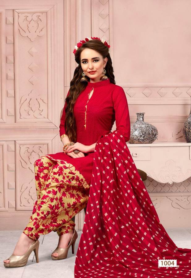 Meenaxi Patiyala House Printed Cotton Dress Material Catalogue