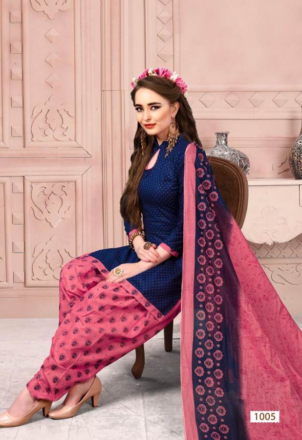 Meenaxi Patiyala House Printed Cotton Dress Material Catalogue