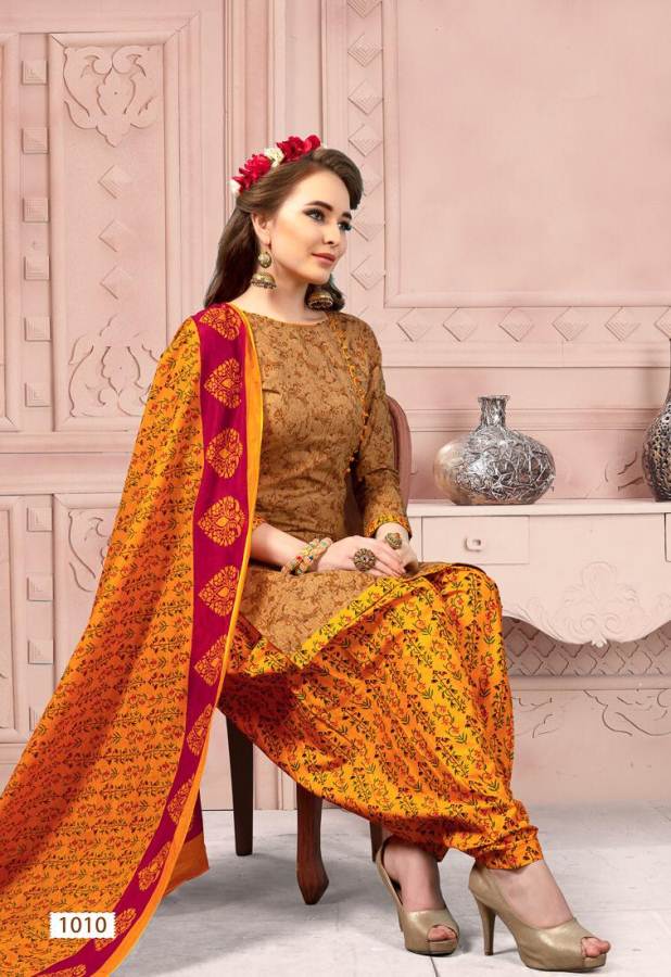 Meenaxi Patiyala House Printed Cotton Dress Material Catalogue