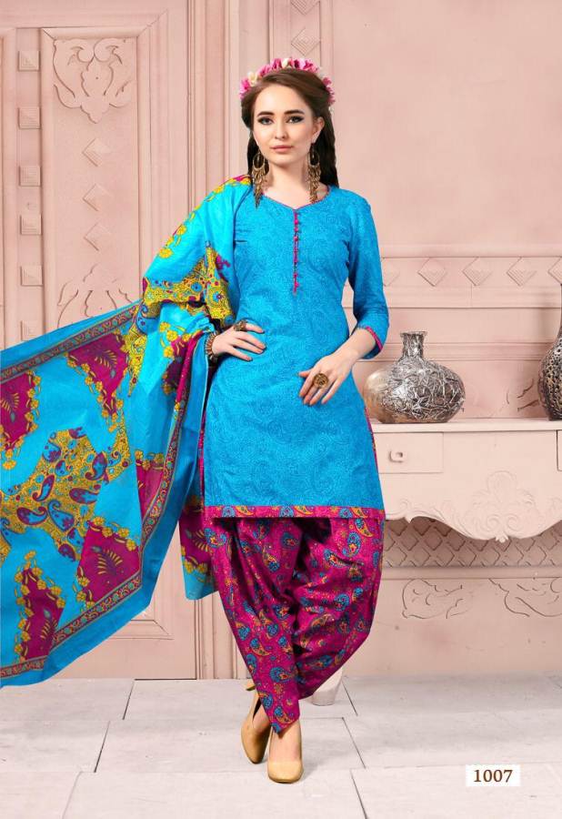 Meenaxi Patiyala House Printed Cotton Dress Material Catalogue