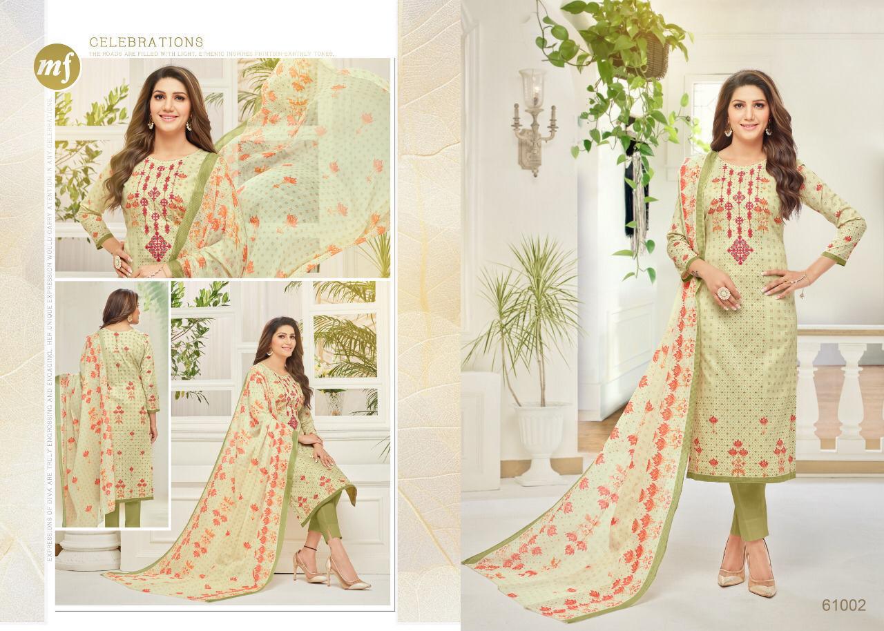 Mf Present New Dress Material Essenza Vol 19 Collection