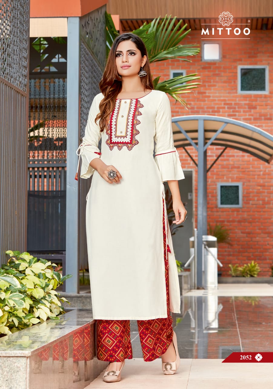 Mittoo Panghat Vol 8 Designer Kurti With Plazzo Collection