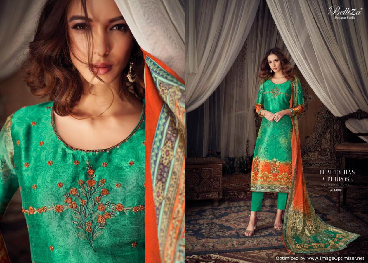 Moroccan Silk By Belliza Fancy Party Wear Designer Dress Material Collection