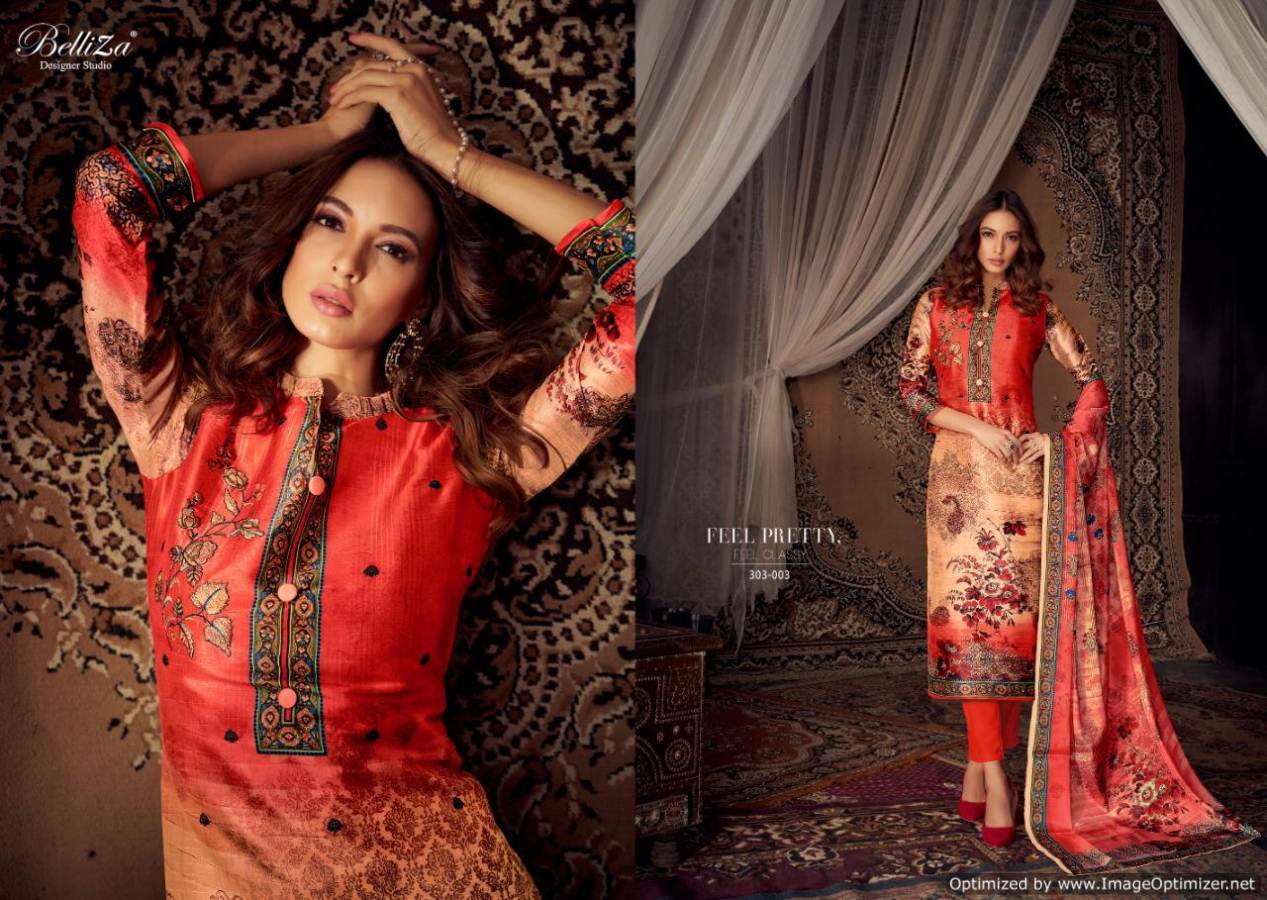 Moroccan Silk By Belliza Fancy Party Wear Designer Dress Material Collection