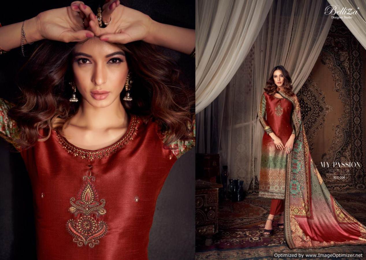 Moroccan Silk By Belliza Fancy Party Wear Designer Dress Material Collection