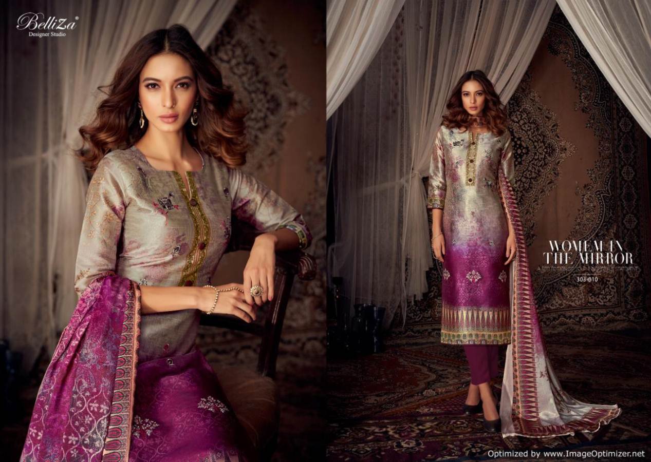 Moroccan Silk By Belliza Fancy Party Wear Designer Dress Material Collection