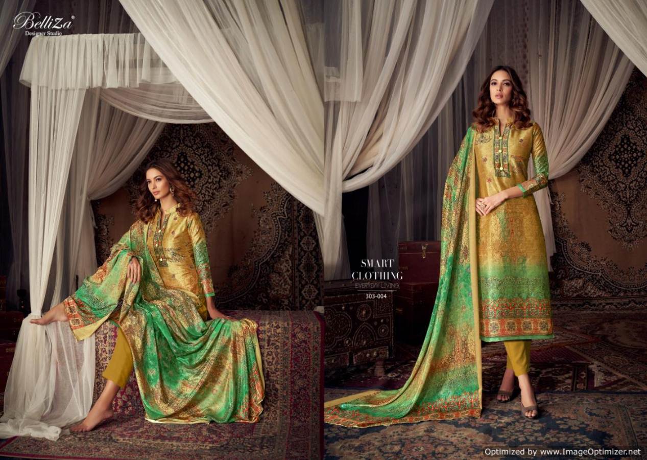 Moroccan Silk By Belliza Fancy Party Wear Designer Dress Material Collection