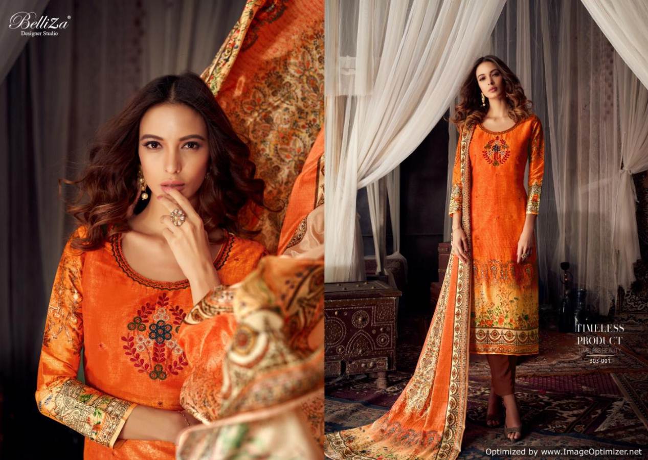 Moroccan Silk By Belliza Fancy Party Wear Designer Dress Material Collection
